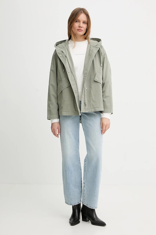 Marc O'Polo kurtka bawełniana 5000013376 zielony SS26