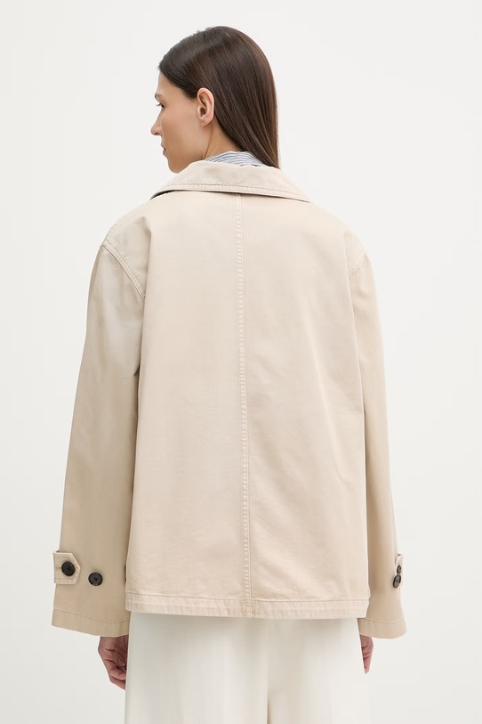 Odzież Marc O'Polo krótki trencz damski bawełniany 5000013377 beżowy