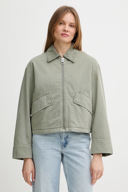 Marc O'Polo kurtka bawełniana nieocieplane zielony 5000013381