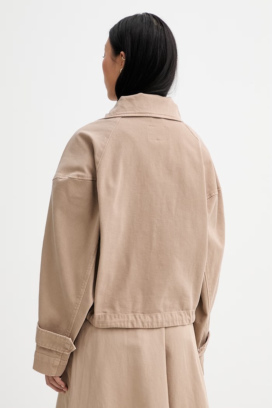 Odzież Marc O'Polo kurtka damska z bawełną 5000013407 beżowy