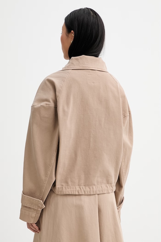 Odzież Marc O'Polo kurtka damska z bawełną 5000013407 beżowy