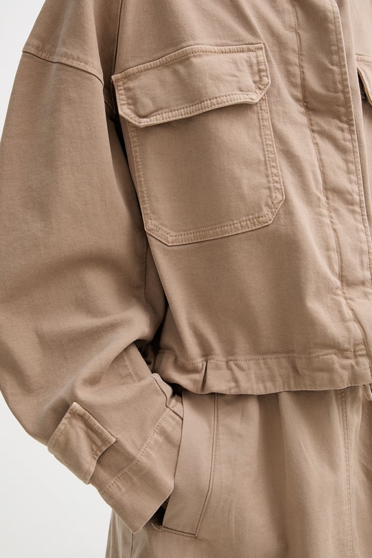 Marc O'Polo kurtka damska z bawełną 5000013407 beżowy