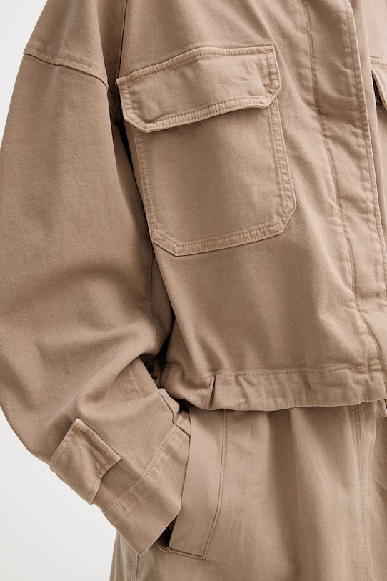 Marc O'Polo kurtka damska z bawełną 5000013407 beżowy