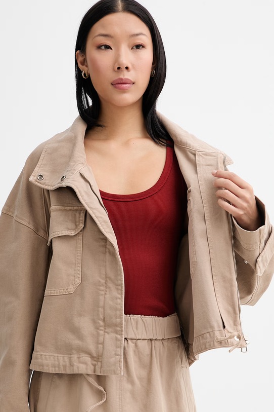 Marc O'Polo kurtka damska z bawełną 5000013407