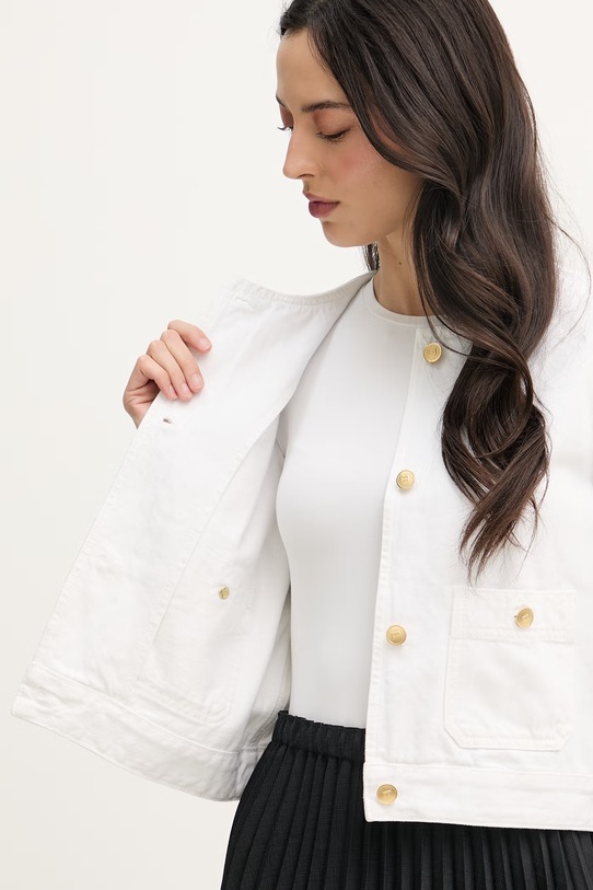 Tommy Hilfiger traper jakna ženska od pamuka WW0WW48591