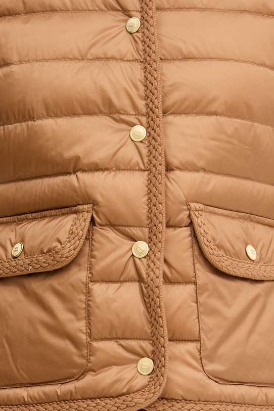 Tommy Hilfiger kurtka puchowa damska WW0WW49660 brązowy