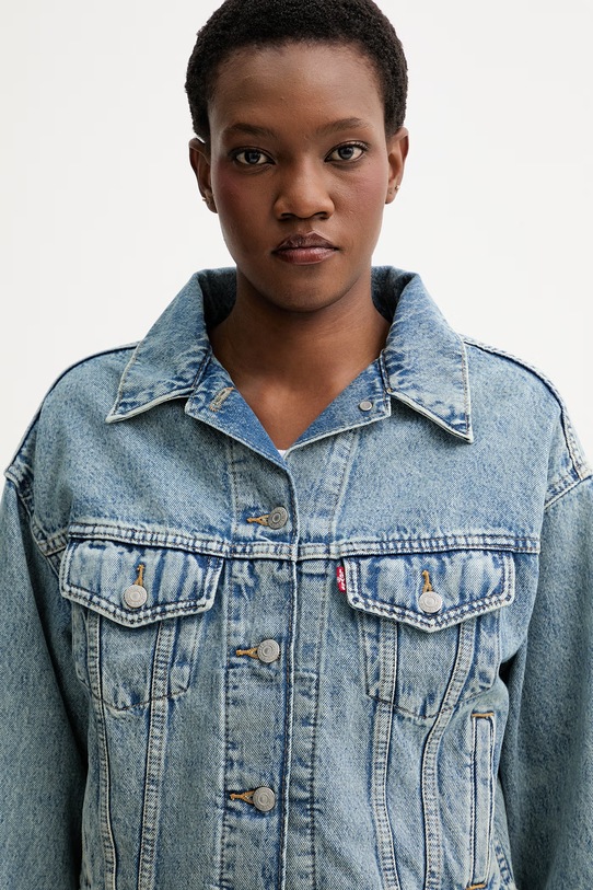 Τζιν μπουφάν Levi's SHRUNKEN 90S TRUCKER μπλε A9155.0021