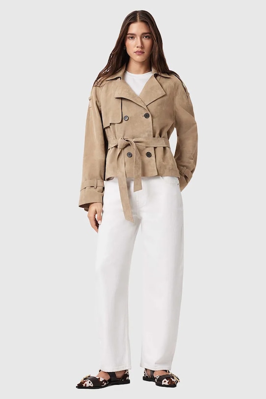 Semišová bunda AllSaints REED W006LE