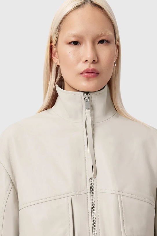 AllSaints kurtka skórzana FLOR biały W076LE