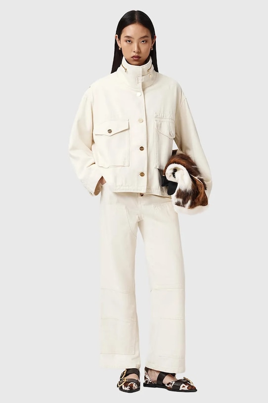 Дрехи Яке AllSaints CLAY W034OE бял