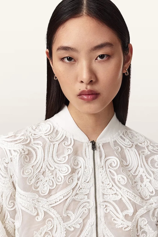 AllSaints τζάκετ bomber γυναικείο JADE λευκό W124OD