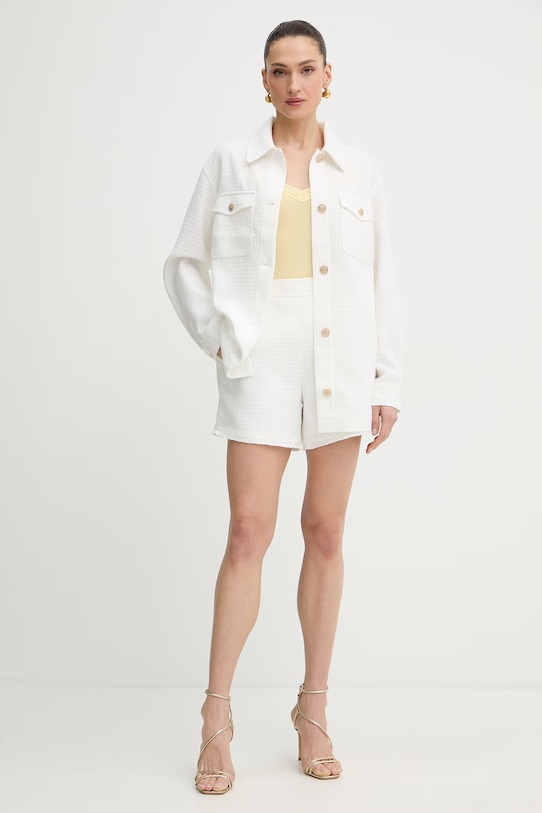 Guess kurtka koszulowa damska EULALIE W6GL37.W2265 beżowy SS26