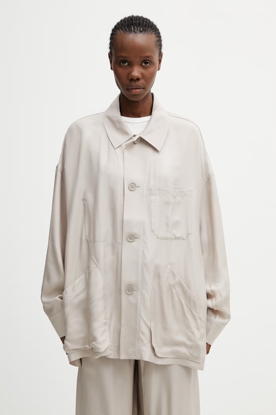 Y-3 CHORE JKT/SHRT koszula damska beżowy KQ7297