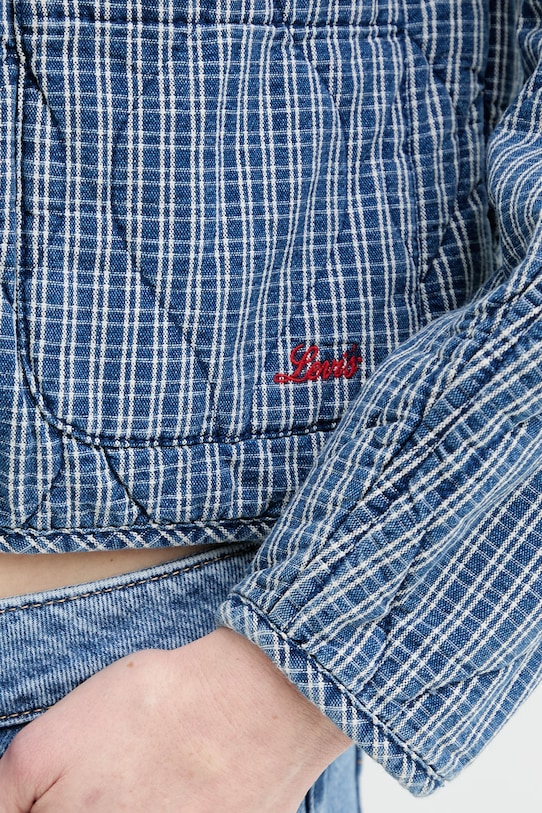 Levi's kurtka bawełniana RUE LINER JACKET 005AU.0001 niebieski