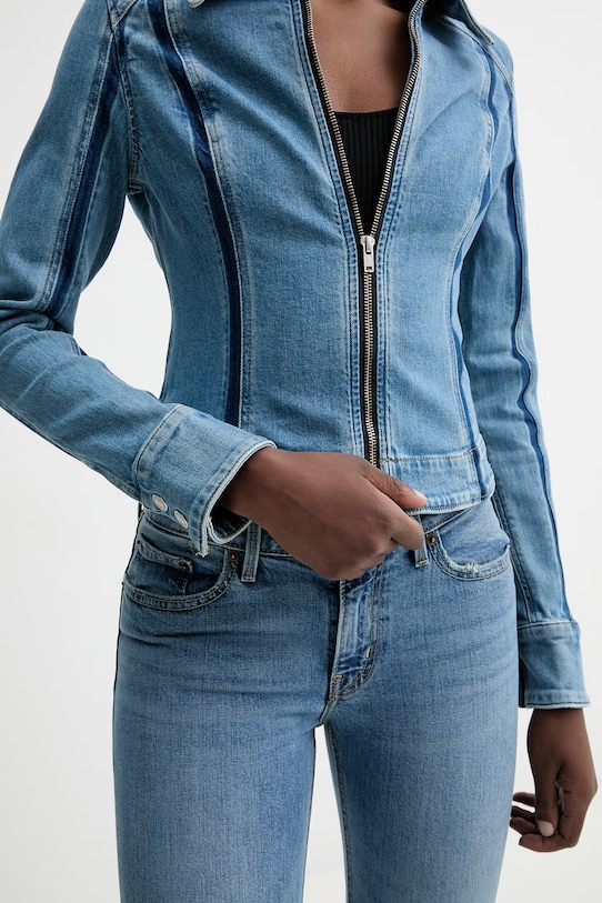 Levi's kurtka jeansowa SHADOW SEAMED SHAPED 005OJ niebieski