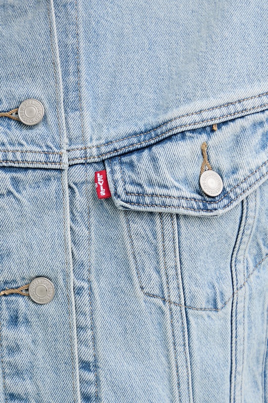 Levi's kurtka jeansowa COLLARLESS SHRUNKEN 90S 006EZ niebieski
