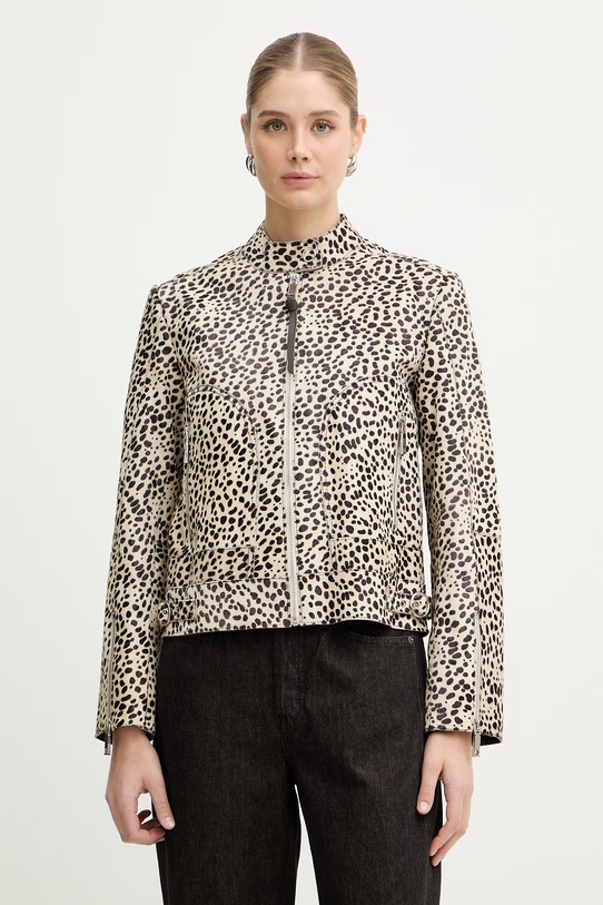 MAX&Co. kurtka skórzana MCOPINNE nieocieplane beżowy 2616441031200