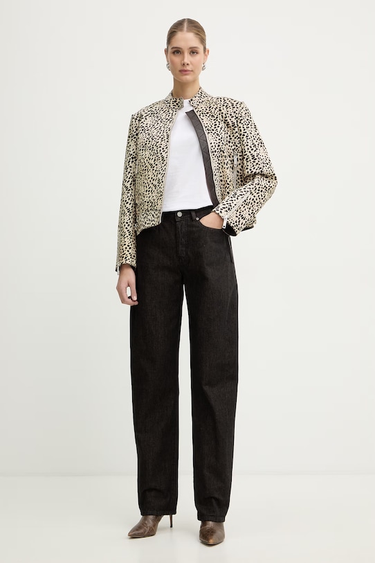 Kožená bunda MAX&Co. MCOPINNE 2616441031200 béžová SS26