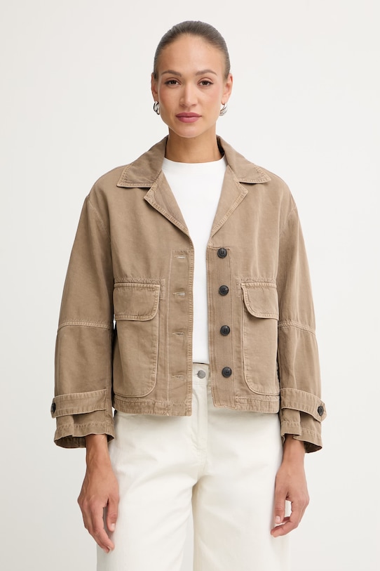 Max&Co. куртка жіноча з бавовни MCOBOUQUET коричневий 2616041064200