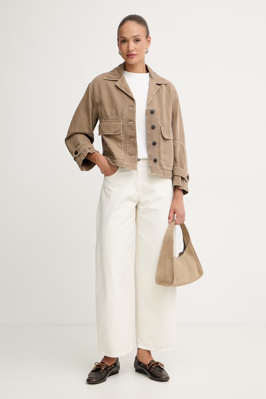 Max&Co. куртка жіноча з бавовни MCOBOUQUET 2616041064200 коричневий SS26