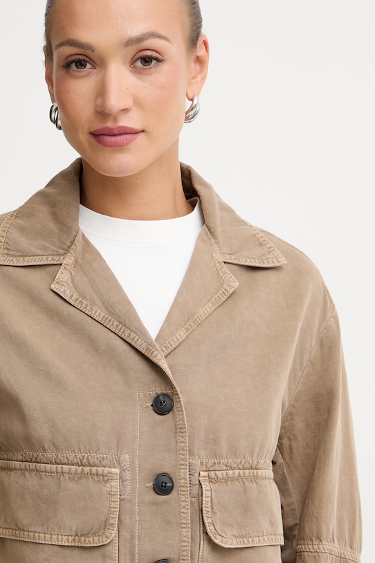 Max&Co. куртка жіноча з бавовни MCOBOUQUET коричневий 2616041064200