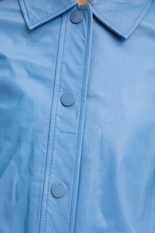 Max&Co. куртка жіноча шкіряна MCOBOCCALE 2616441023200 блакитний