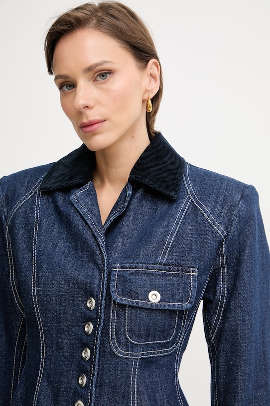 Max&Co. джинсова куртка жіноча джинсова MCLQUIETE 2618041032200 темно-синій