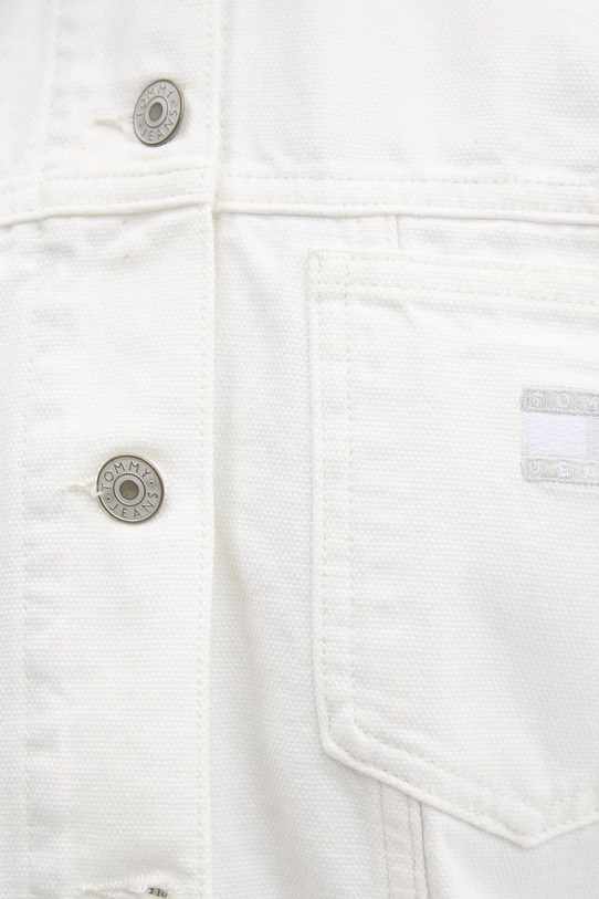 Tommy Jeans kurtka przejściowa damska bawełniana DW0DW21979 biały