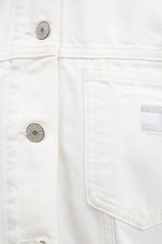 Tommy Jeans kurtka przejściowa damska bawełniana DW0DW21979 biały