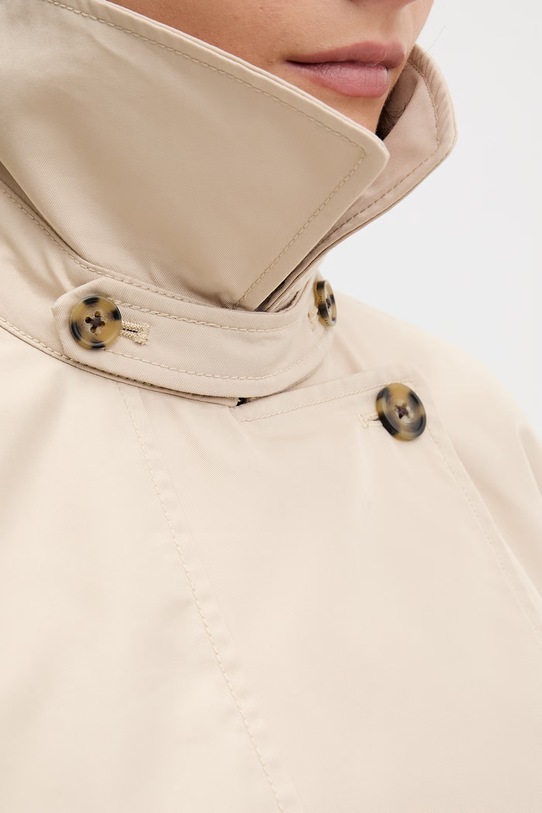 Tommy Jeans krótki trencz damski z bawełną DW0DW22322