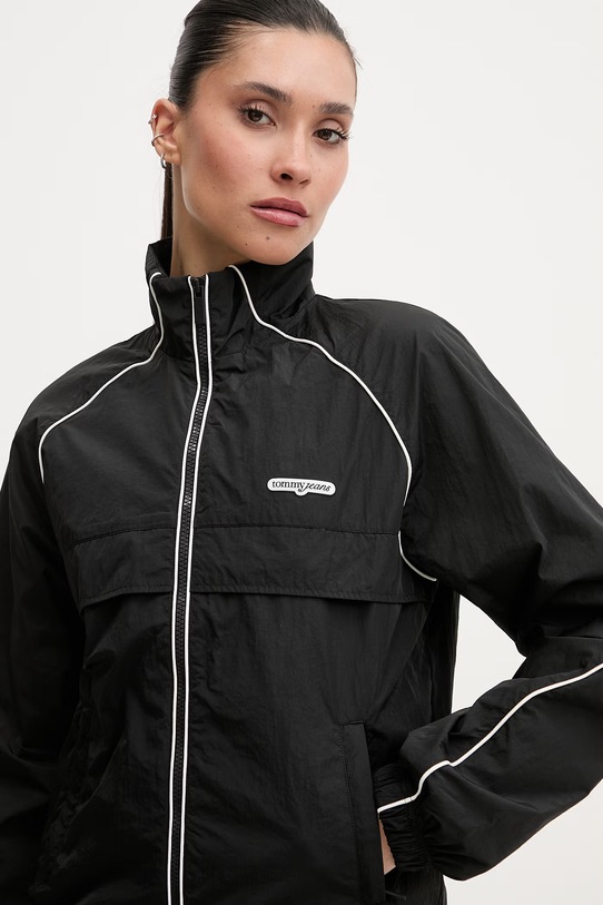 Tommy Jeans kurtka softshell damska czarny DW0DW22324