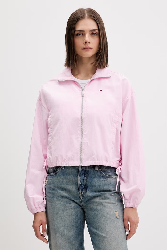 Tommy Jeans kurtka przejściowa damska różowy DW0DW22325
