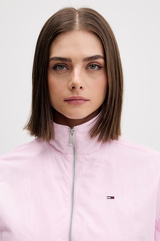 Tommy Jeans kurtka przejściowa damska różowy DW0DW22325