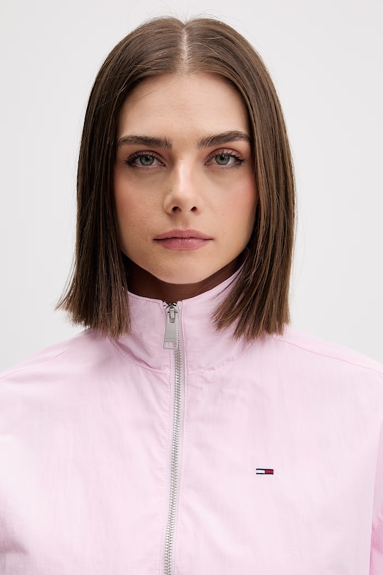 Tommy Jeans kurtka przejściowa damska różowy DW0DW22325