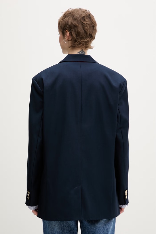 Odzież Tommy Jeans marynarka jednorzędowa damska DW0DW22601 granatowy