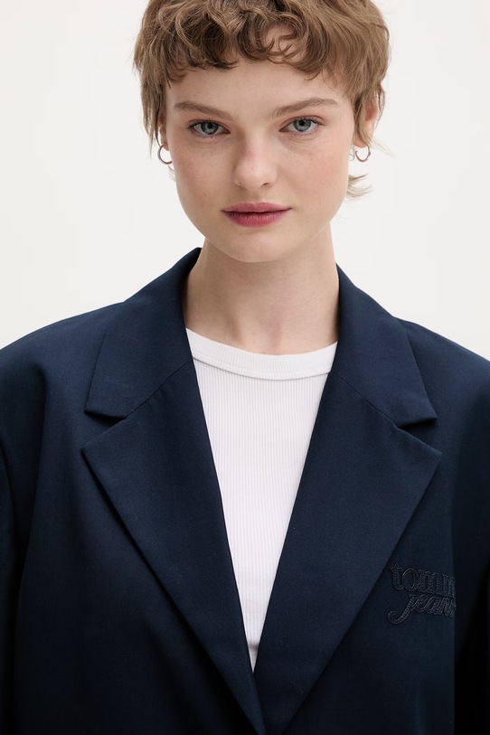 Tommy Jeans marynarka jednorzędowa damska granatowy DW0DW22601