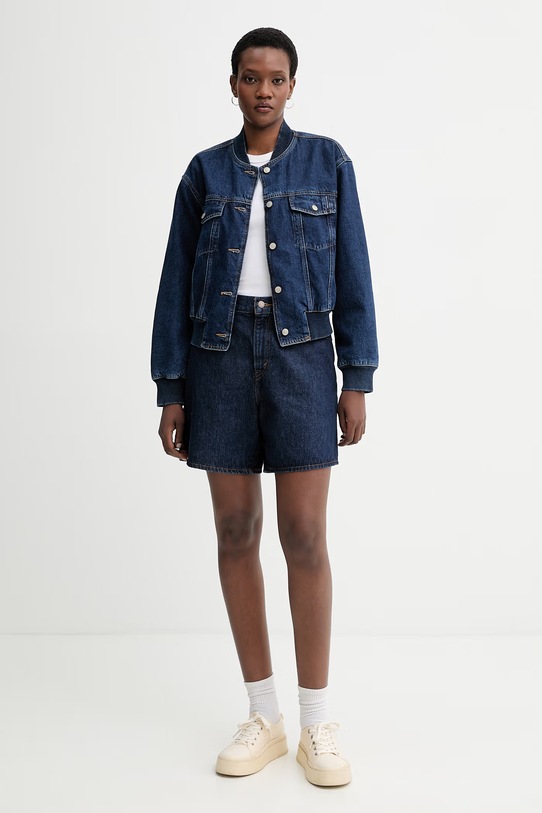 Marc O'Polo kurtka bomber jeansowa 5000007395 granatowy SS26