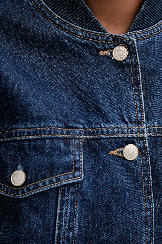 Marc O'Polo kurtka bomber jeansowa 5000007395 granatowy