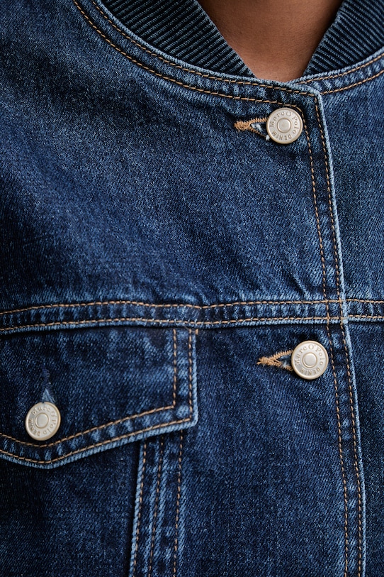 Marc O'Polo kurtka bomber jeansowa 5000007395 granatowy