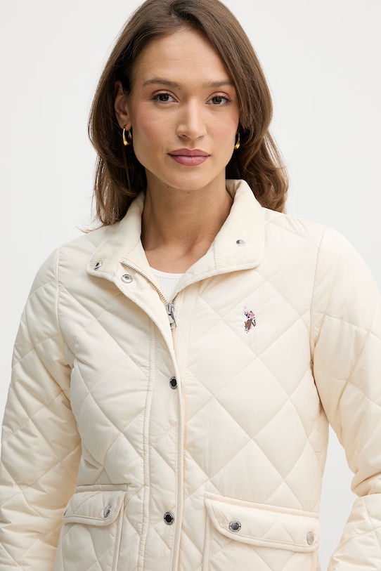 U.S. Polo Assn. kurtka QUILTED JACKET beżowy WUP2261