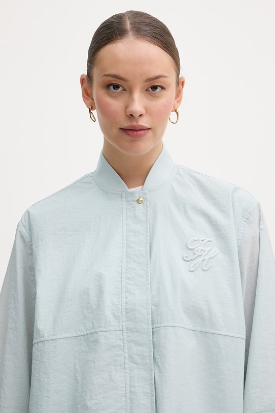 Tommy Hilfiger kurtka przejściowa damska turkusowy WW0WW48619