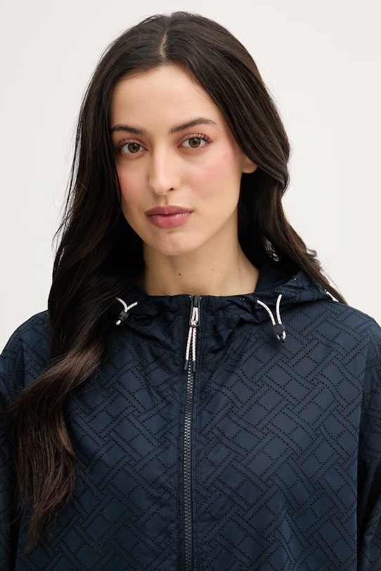 Tommy Hilfiger prechodná bunda dámska tmavomodrá WW0WW48625