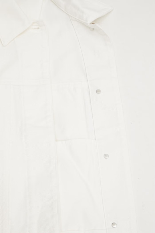 Maison Kitsuné Trucker krótka kurtka damska jeansowa QW02102WD4024 beżowy