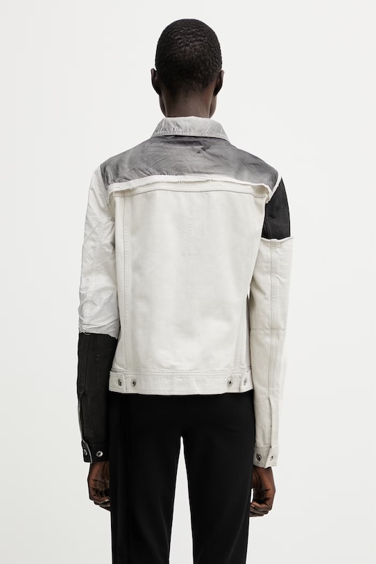 Odzież Rick Owens DRKSHDW Trucker krótka kurtka damska bawełniana DS01F4701.COMW3A czarny