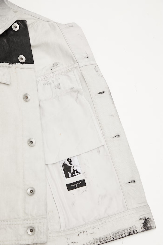 Rick Owens DRKSHDW Trucker късо дамско яке от памук DS01F4701.COMW3A черен