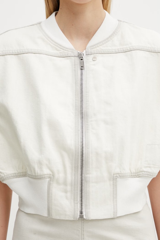 Rick Owens DRKSHDW bezrękawnik jeansowy Tatlin beżowy DS01F4717.DMW