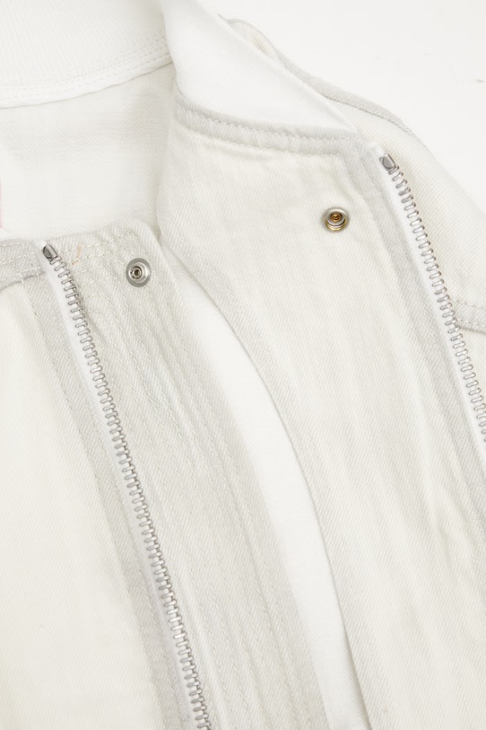 Rick Owens DRKSHDW bezrękawnik jeansowy Tatlin DS01F4717.DMW beżowy