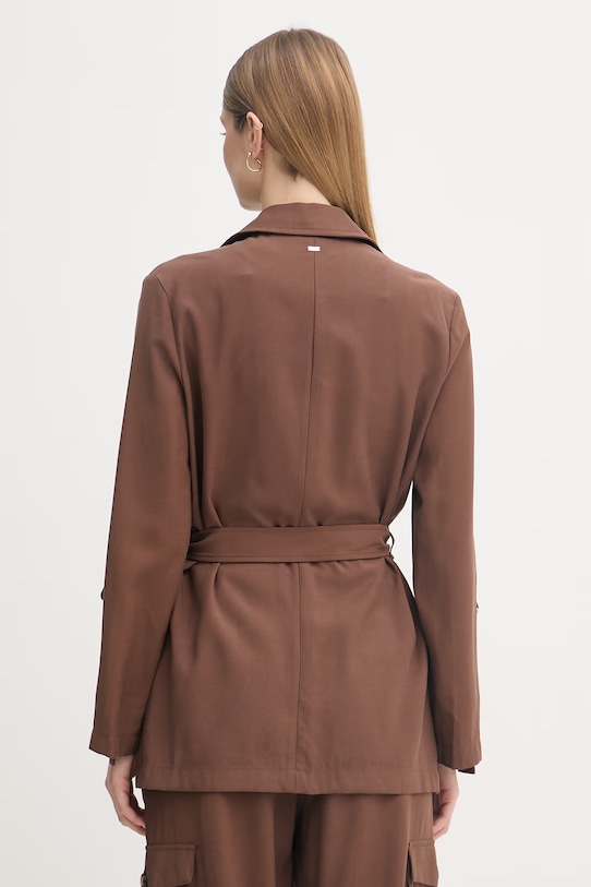 Odzież Gaudi kurtka damska z wiskozy 611FD35007 brązowy