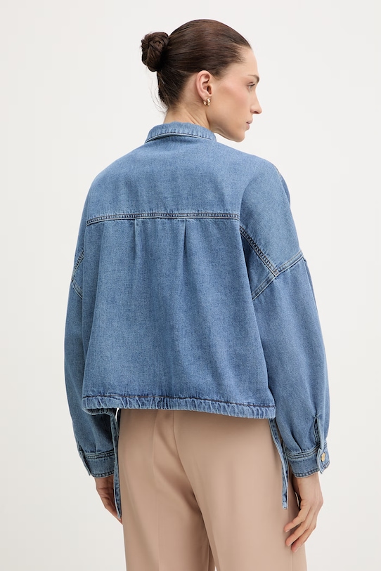 Odzież Sessun krótka kurtka damska jeansowa 26210055 niebieski