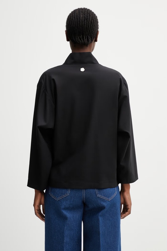 Odzież Kenzo Jacket marynarka damska z lnem FF52UV0329RU czarny